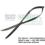 spring scissors aquarium black oxide 155mm