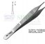 Micro Fixation Forceps 0.8mm1x2 teeth 12cm