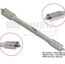 Aluminium bracket height gauge 18cm orthodontic measuring tool